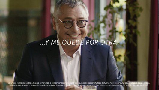 Michael Robinson, en una campaña reciente de ING